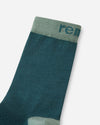 Reima Parit Wollsocken Kinder 2er-Pack Dark Teal – Materialdetail