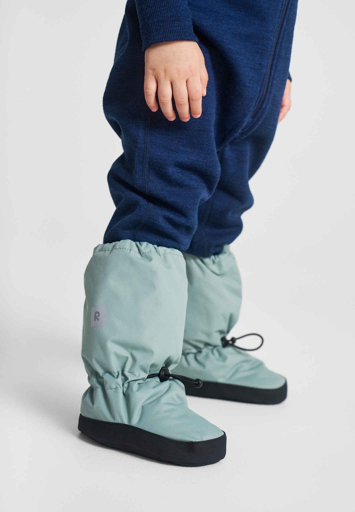 Reima Anturoin ReimaTec Winter-Booties Baby – Stone Green – Detailansicht