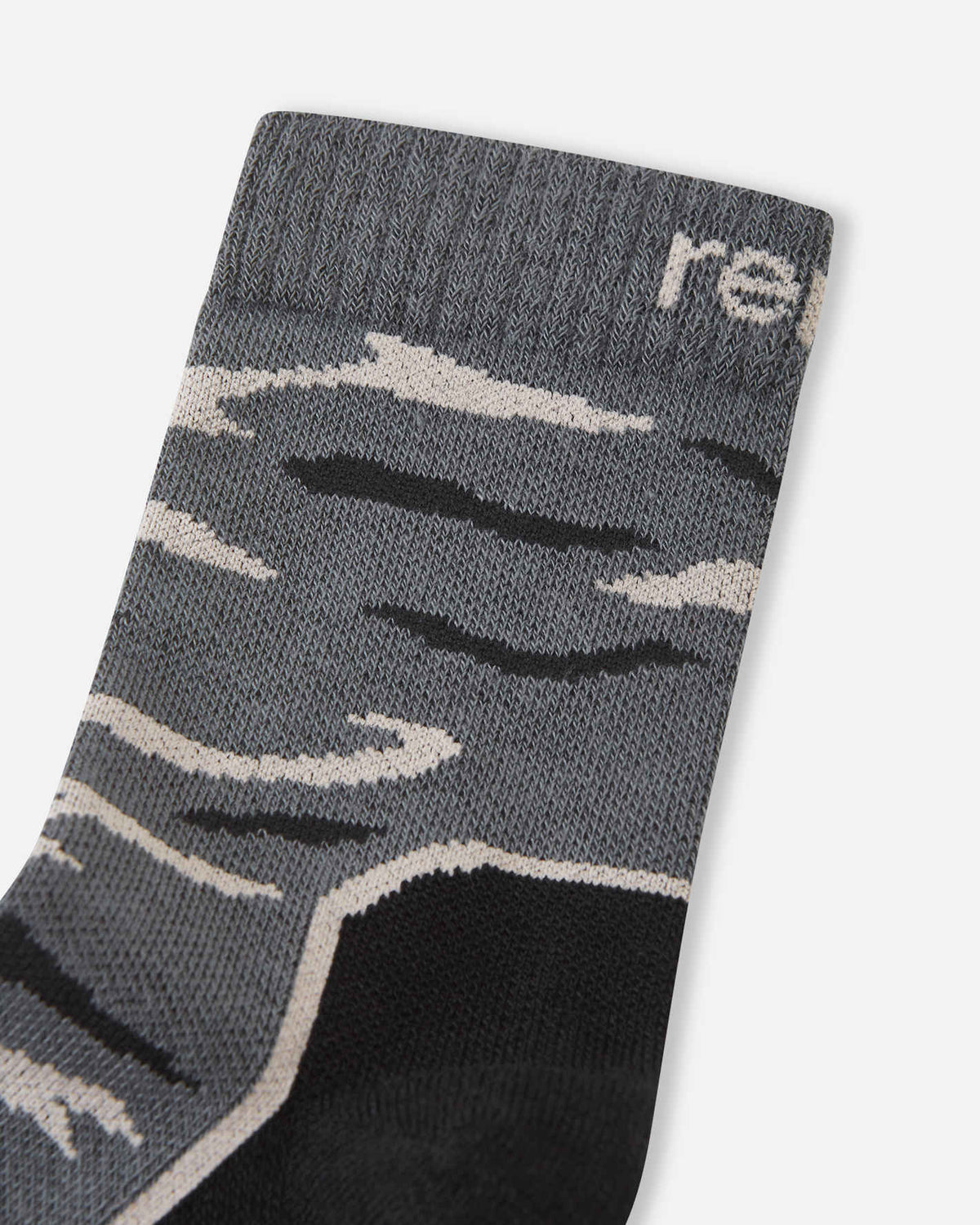 Chaussettes de randonnée Reima Kuivilla pour enfants, modèle Soft Black – Packshot 2