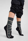 Chaussettes de randonnée Reima Kuivilla pour enfants, modèle Soft Black – Photo en studio 1