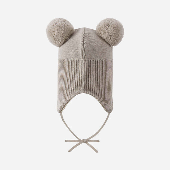 Gorro de merino Reima Kumpi para niños pequeños – Beige tierra