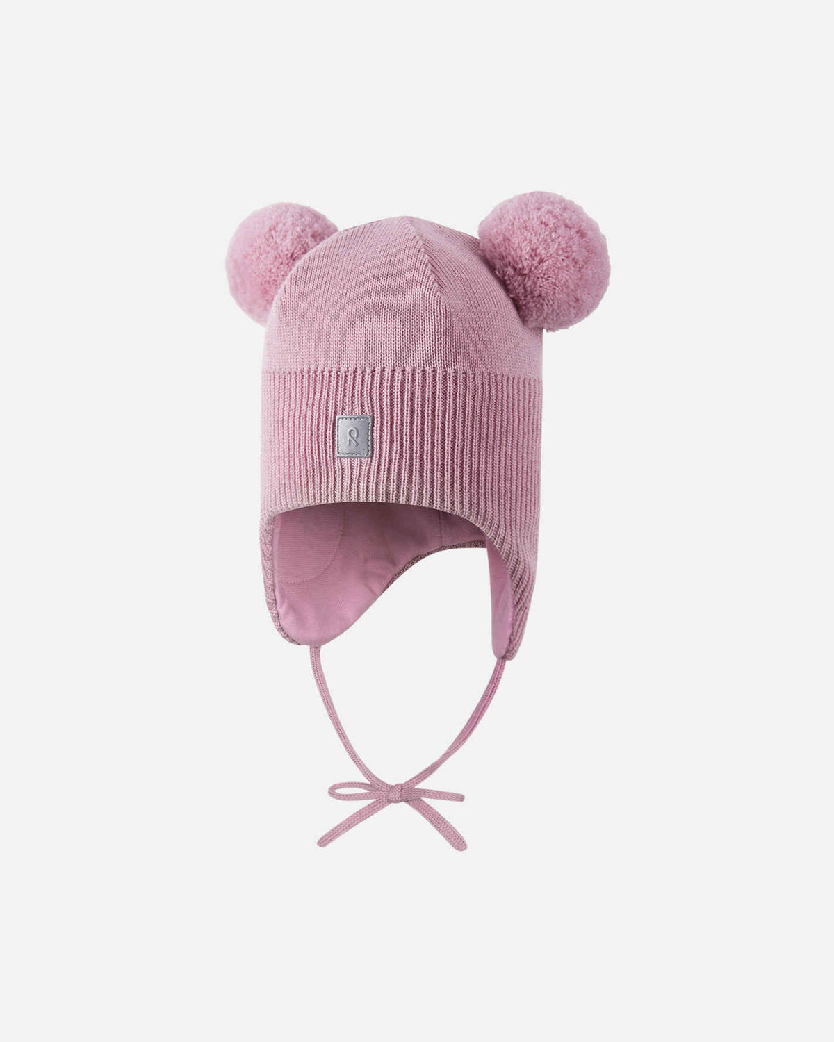 Gorro de merino Reima Kumpi para niños pequeños – Gris rosa