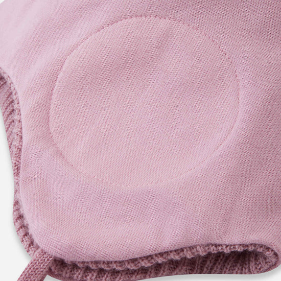 Gorro de merino Reima Kumpi para niños pequeños – Gris rosa