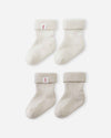 Reima Mussukka Merino-Socken Baby 2er-Pack Birch Beige – Packshot 1
