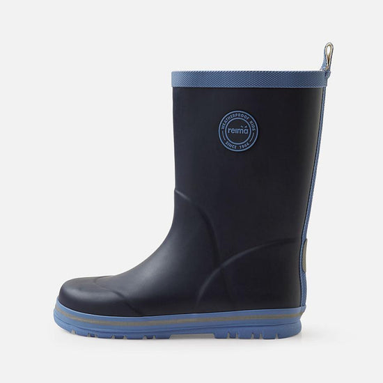 Stivali da pioggia Reima Taika 2.0 per bambini – Blu navy – Foto del prodotto (vista frontale)
