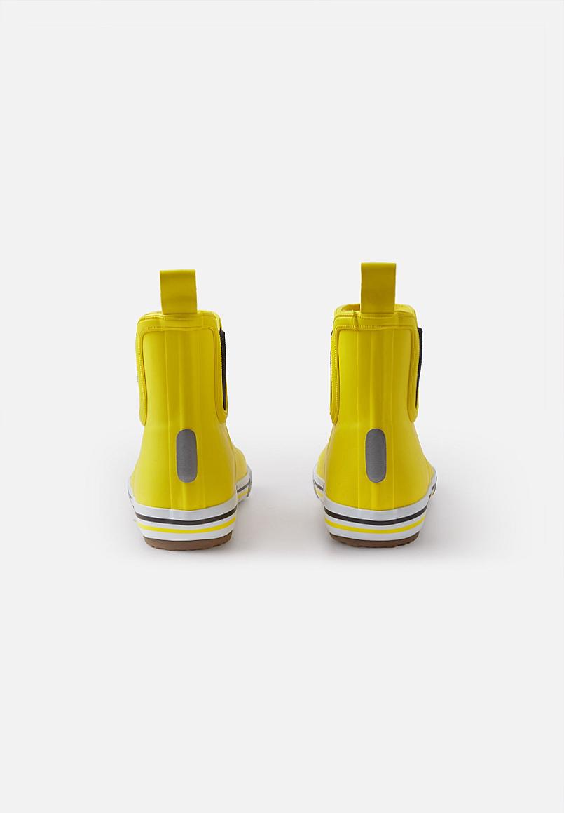 Botas de lluvia Reima Ankles para niños – Amarillas – Foto de producto (vista trasera)