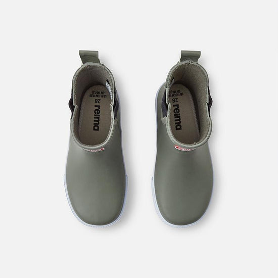 Botas de lluvia Reima Ankles para niños – Verde grisáceo – Foto de producto vista desde arriba