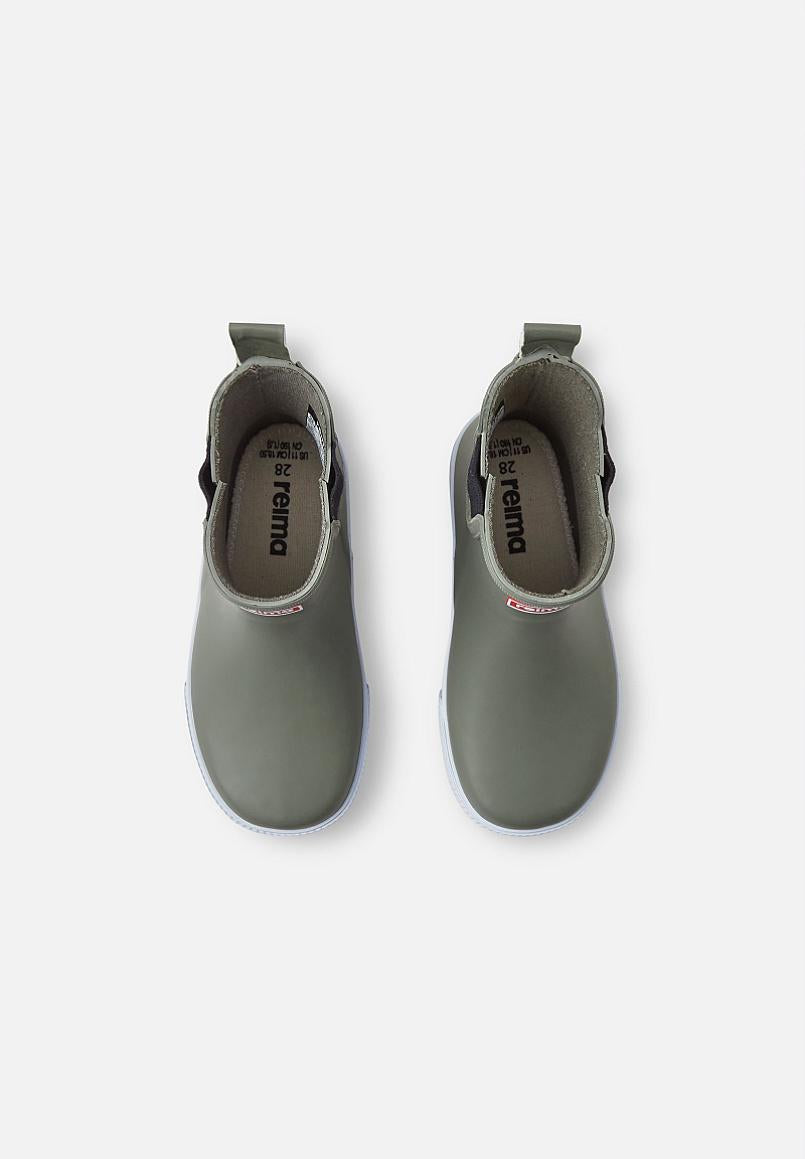 Botas de lluvia Reima Ankles para niños – Verde grisáceo – Foto de producto vista desde arriba