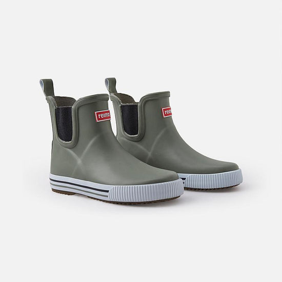 Botas de lluvia Reima Ankles para niños – Verde grisáceo – Foto de producto: vista de un par