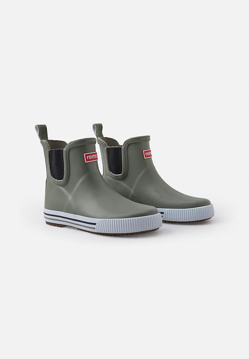 Botas de lluvia Reima Ankles para niños – Verde grisáceo – Foto de producto: vista de un par