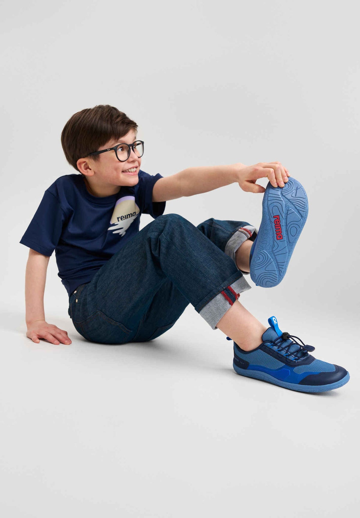 Reima Tallustelu ReimaTec Barfußschuhe Kinder in Blue Ocean – Ansicht 3