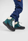 Reima Hallava Lace ReimaTec Winterstiefel Kinder Dark Teal – Studioshot Ansicht 8
