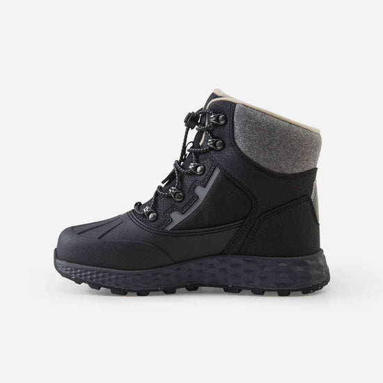 Reima Hallava Lace ReimaTec Winterstiefel Kinder Black – Packshot Ansicht 2