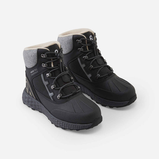 Reima Hallava Lace ReimaTec Winterstiefel Kinder Black – Packshot Ansicht 3