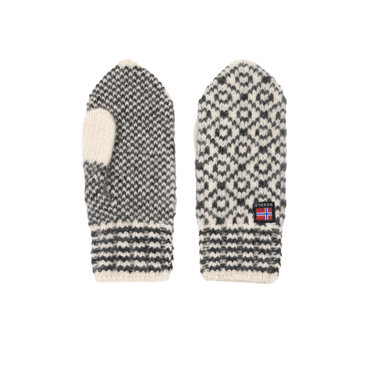 Devold SVALBARD Wollfäustlinge OFFWHITE - ANTHRACITE Packshot