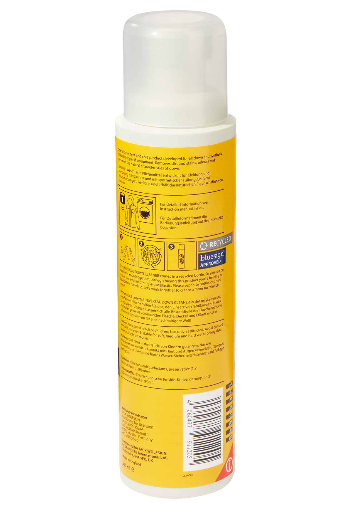 Jack Wolfskin UNIVERSAL DOWN CLEANER White back