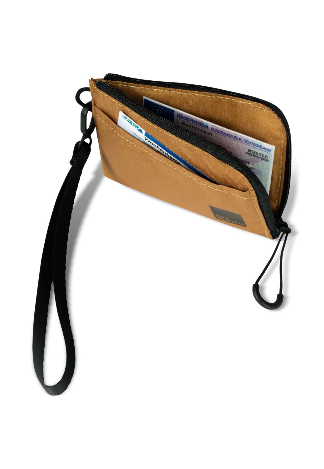 Jack Wolfskin WANDERMOOD WALLET Salted Caramel One Size - PeakStyle