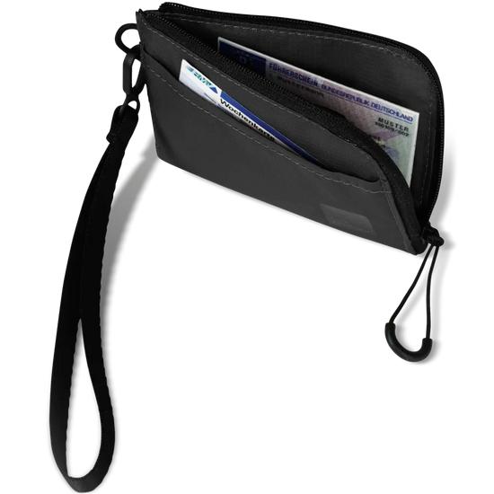 Jack Wolfskin WANDERMOOD WALLET granite black One Size - PeakStyle