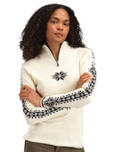 Dale Of Norway W GEILO FEM SWEATER Offwhite Black XL - PeakStyle