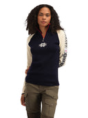 Dale Of Norway W GEILO FEM SWEATER Navy Offwhite Raspberry XL - PeakStyle