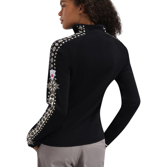 Dale Of Norway W GEILO FEM SWEATER Black Offwhite XL - PeakStyle