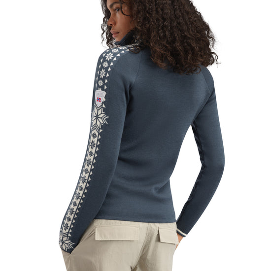 Dale Of Norway W GEILO FEM SWEATER Steel Offwhite XL - PeakStyle