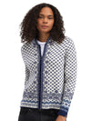 Dale Of Norway W SOLFRID FEM JACKET Offwhite Electricstorm Navy XXL - PeakStyle