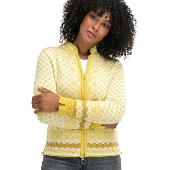 Dale Of Norway W SOLFRID FEM JACKET Sweethoney Offwhite XXL - PeakStyle