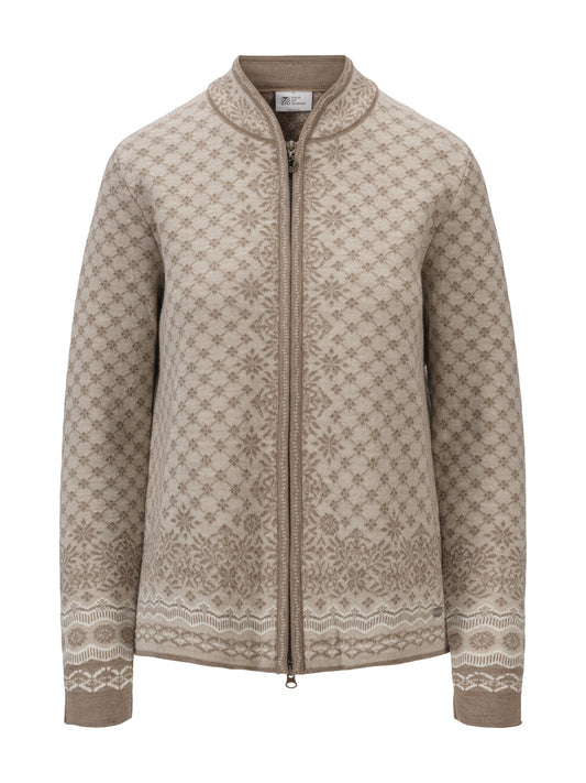 Dale Of Norway W SOLFRID FEM JACKET Mountainstone Sand Offwhite XXL - PeakStyle