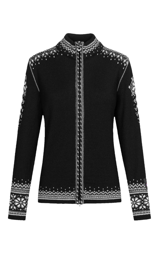 Dale Of Norway W 140TH ANNIVERSARY FEM JACKET Black Offwhite Smoke XL - PeakStyle