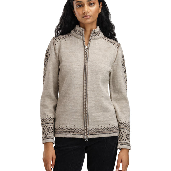 Dale Of Norway W 140TH ANNIVERSARY FEM JACKET Sand Coffee Mountainstone XL - PeakStyle