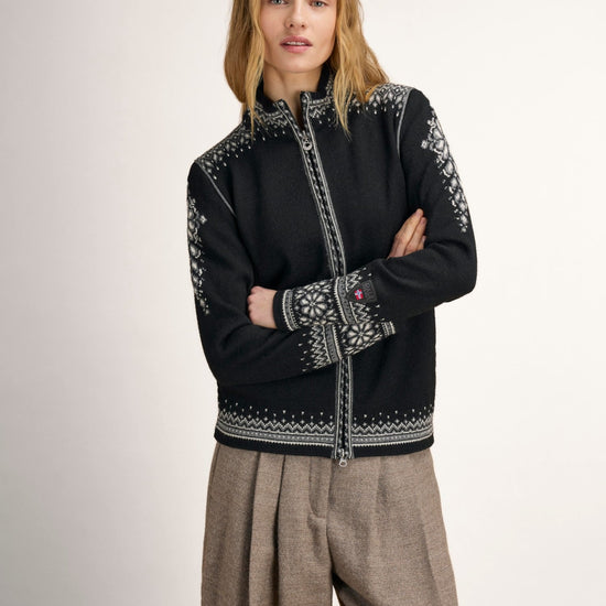 Dale Of Norway 140th Anniversary Damen Wolljacke Black - Studio