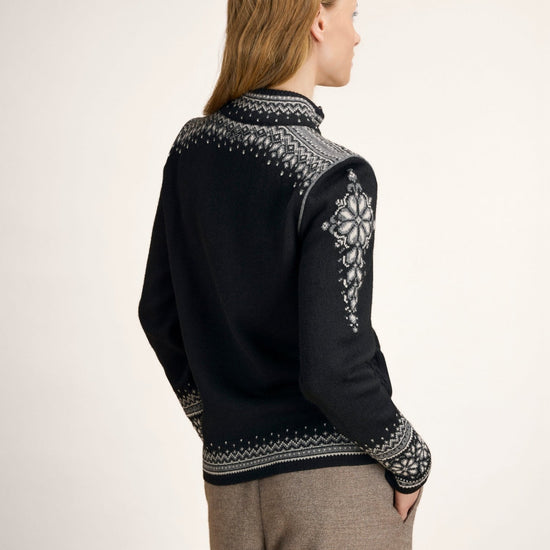 Dale Of Norway 140th Anniversary Damen Wolljacke Black - Studio Rücken