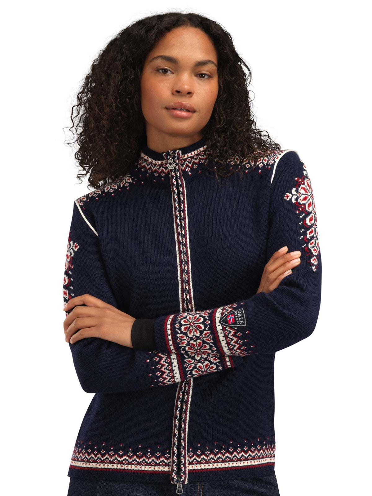 Dale Of Norway 140th Anniversary Damen Wolljacke Navy - Studio