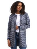 Dale Of Norway W INGEBORG FEM JACKET Electricstorm Offwhite Blue XL - PeakStyle