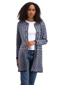 Dale Of Norway W INGEBORG FEM JACKET Electricstorm Offwhite Blue XL - PeakStyle