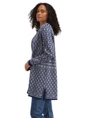 Dale Of Norway W INGEBORG FEM JACKET Electricstorm Offwhite Blue XL - PeakStyle