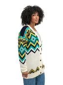 Dale Of Norway SKÅLA CARDIGAN Offwhite Marine Peacock XL - PeakStyle