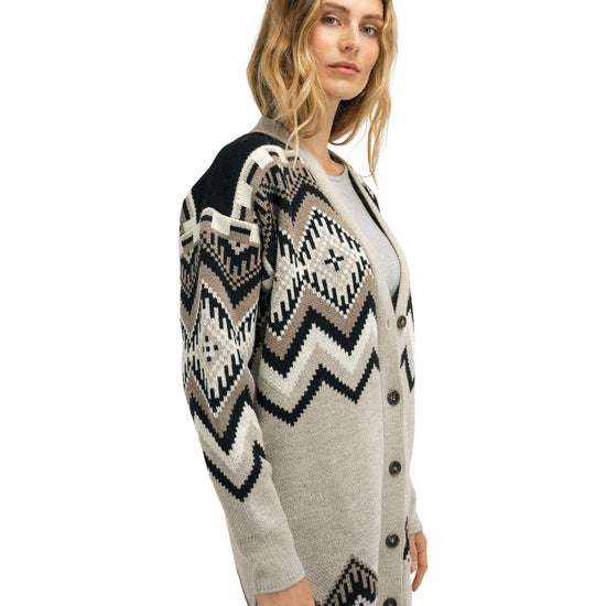 Dale Of Norway SKÅLA CARDIGAN Sand Black Offwhite XXL - PeakStyle