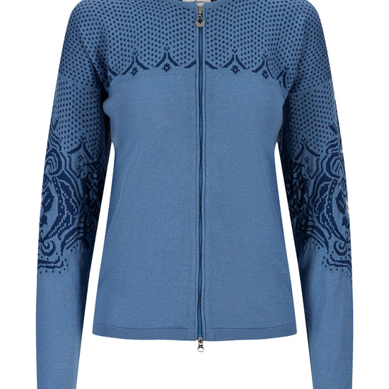 Dale Of Norway ROSENDAL FEM JACKET Blueshadow Indigo Offwhite XL - PeakStyle