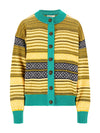 Dale Of Norway W SKARPØY FEM CARDIGAN Sweethoney Peacock MidnNavy XL - PeakStyle