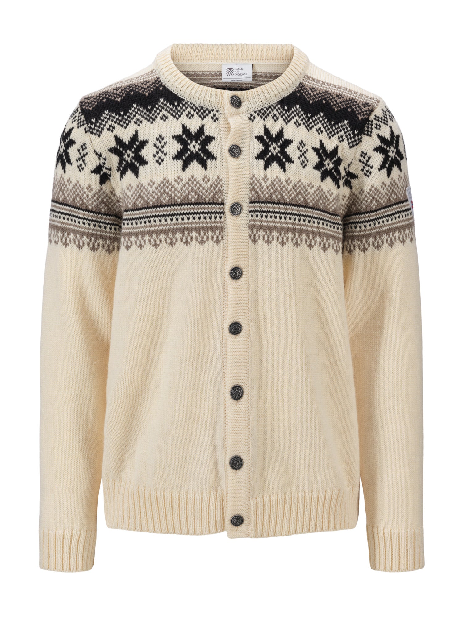 Dale Of Norway M VEAFJORD MASC JACKET Cream Mountainstone Coffee XXL - PeakStyle