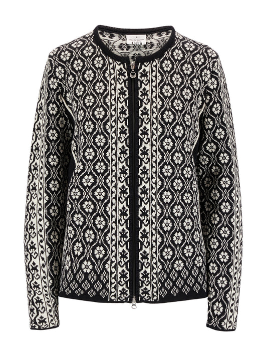 Dale Of Norway W SINGSAKER FEM JACKET Black Offwhite XXL - PeakStyle