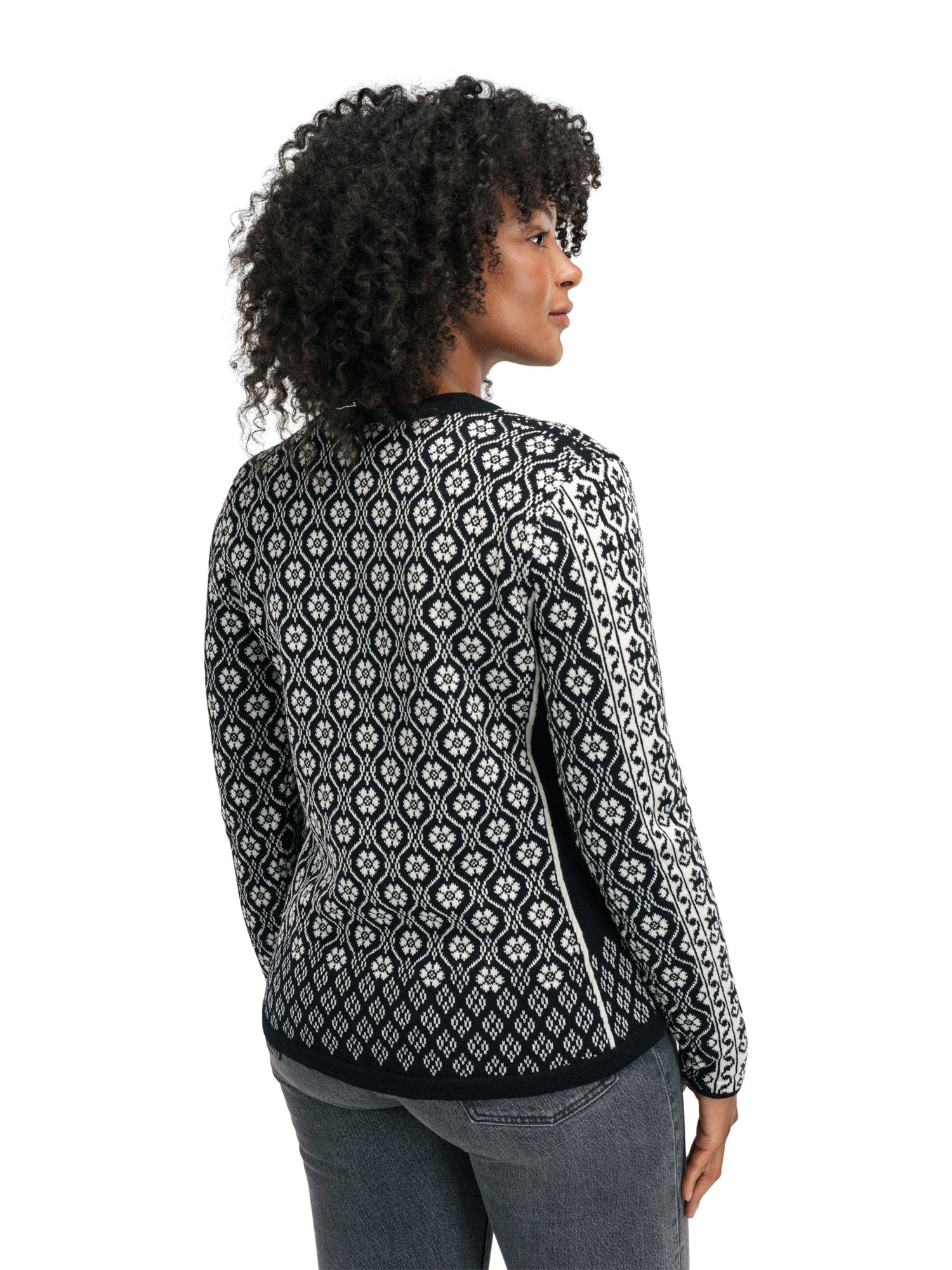 Dale Of Norway W SINGSAKER FEM JACKET Black Offwhite XXL - PeakStyle