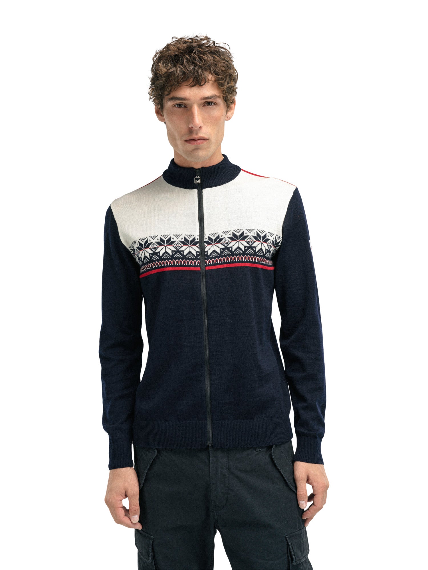 Dale Of Norway M LIBERG MASC JACKET Marine Offwhite Raspberry XXL - PeakStyle
