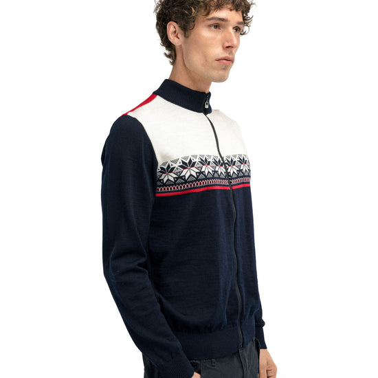 Dale Of Norway M LIBERG MASC JACKET Marine Offwhite Raspberry XXL - PeakStyle