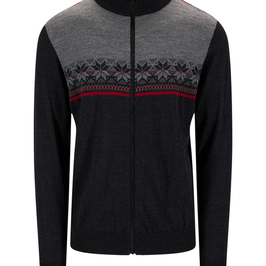 Dale Of Norway M LIBERG MASC JACKET Dark Charcoal Smoke Redrose XXL - PeakStyle
