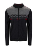 Dale Of Norway M LIBERG MASC JACKET Dark Charcoal Smoke Redrose XXL - PeakStyle