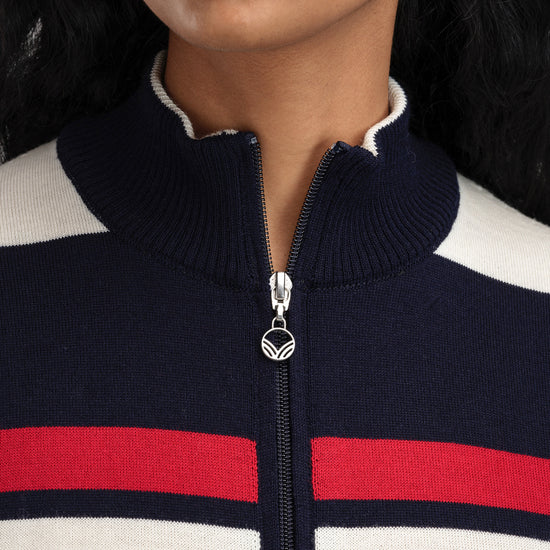 Dale Of Norway W MOUNT STELLO FEMININE JACKET Navy Offwhite Raspberry XL - PeakStyle