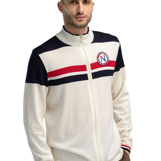Dale Of Norway M MOUNT STELLO MASCULINE JACKET Offwhite Marine Raspberry XXL - PeakStyle